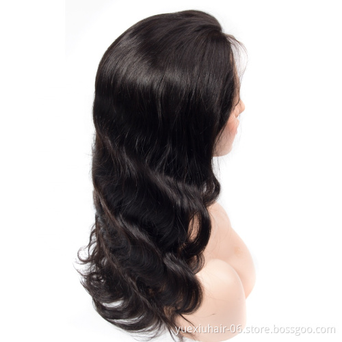 Factory Wholesale Price Virgin Human Hair Lace Front Wig Body Wave  Lace Front Wig with Swiss Lace 13X4 Human Hair